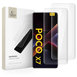 Tech-Protect Supreme Protection Tempered Glass for Xiaomi Redmi Note 14 PRO / 14 PRO+ 5G / Poco X7 5G - Transparenteng