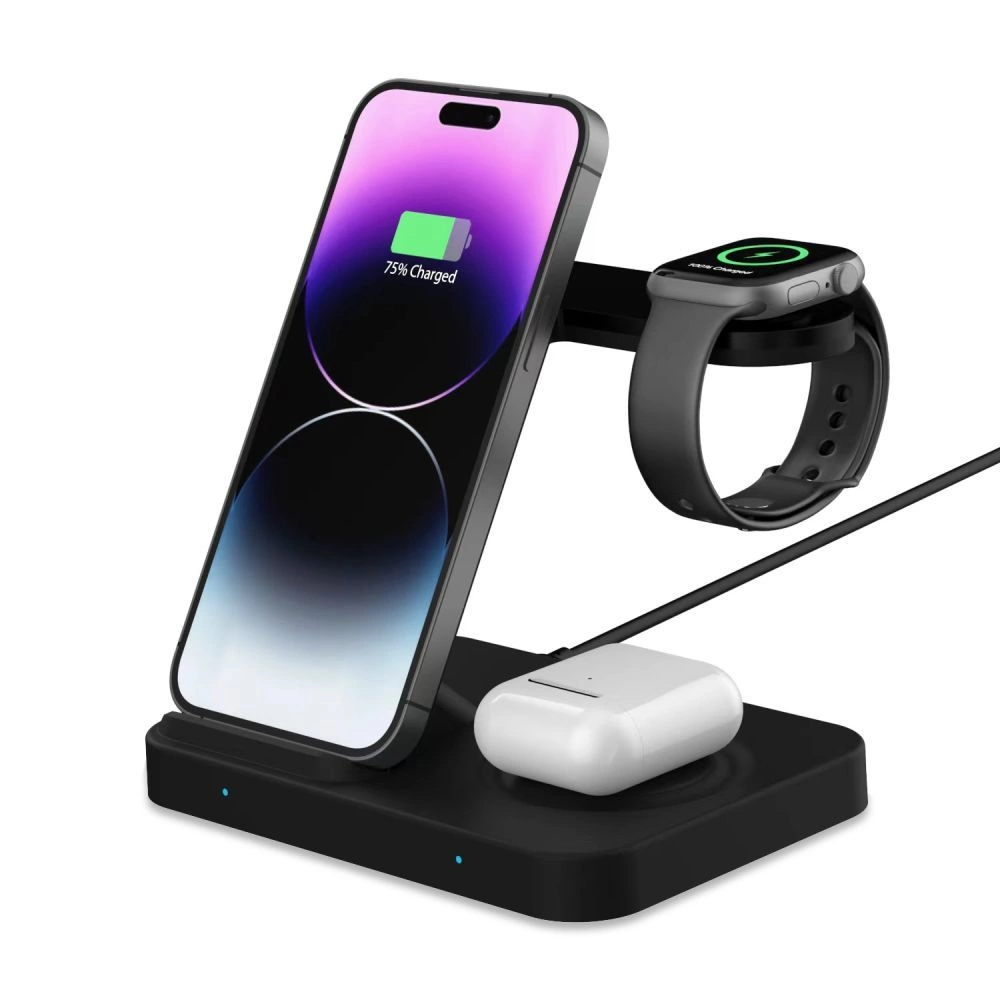 Tech-Protect QI15W-A37 3in1 Induction Wireless Charger 15W - Blackeng