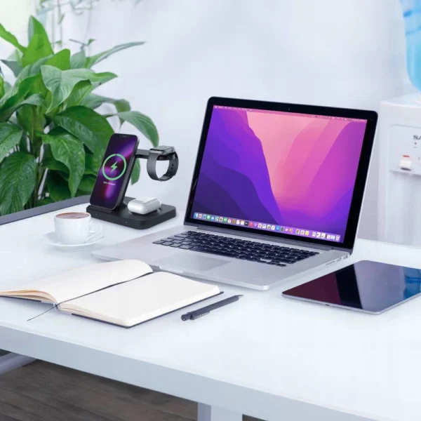 Tech-Protect QI15W-A37 3in1 Induction Wireless Charger 15W - Blackeng
