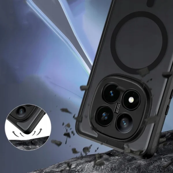 Tech-Protect MagMat MagSafe case for Xiaomi Redmi Note 14 Pro+ 5G - matte blackeng