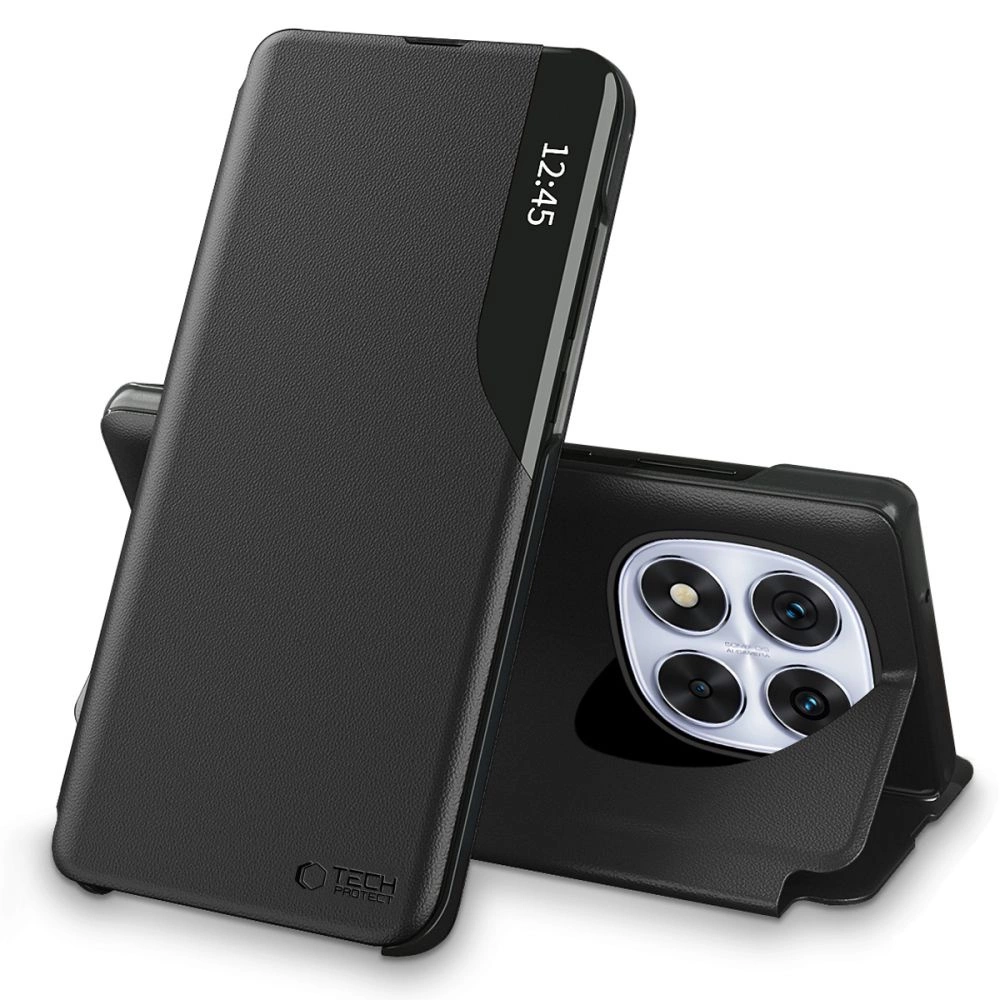 Tech-Protect Smart View Case for Xiaomi Redmi Note 14 Pro 5G / Poco X7 5G - Blackeng