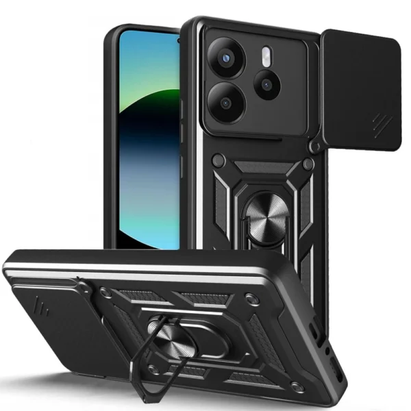 Tech-Protect CamShield Pro Case for Xiaomi Redmi Note 14 5G - Matte Blackeng