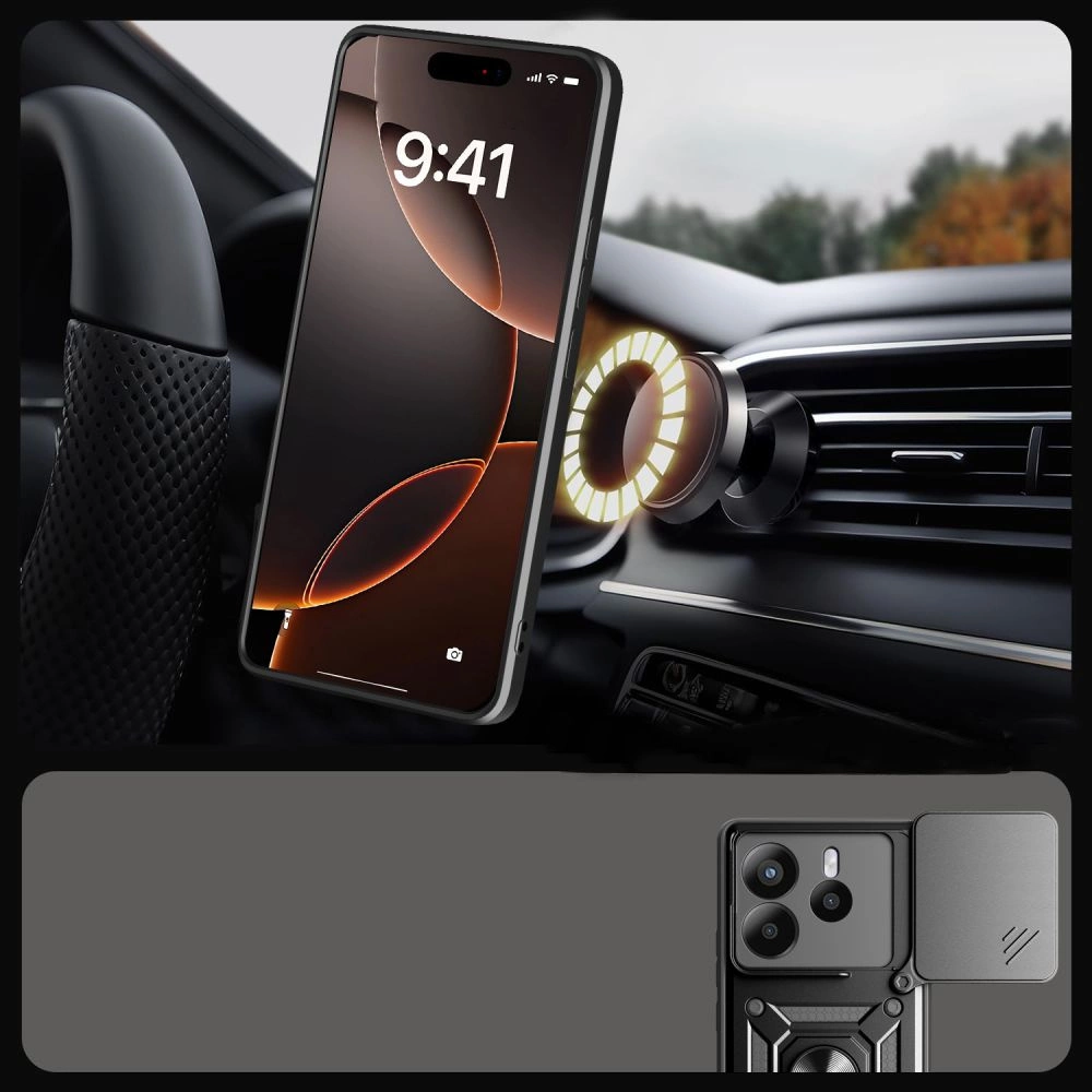 Tech-Protect CamShield Pro Case for Xiaomi Redmi Note 14 5G - Matte Blackeng