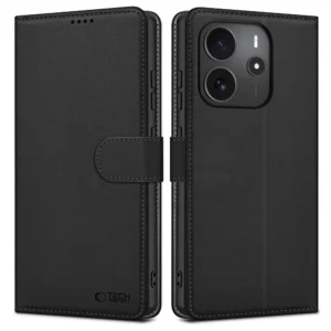 Tech-Protect Wallet Case for Xiaomi Redmi Note 14 4G / LTE - Matte Blackeng