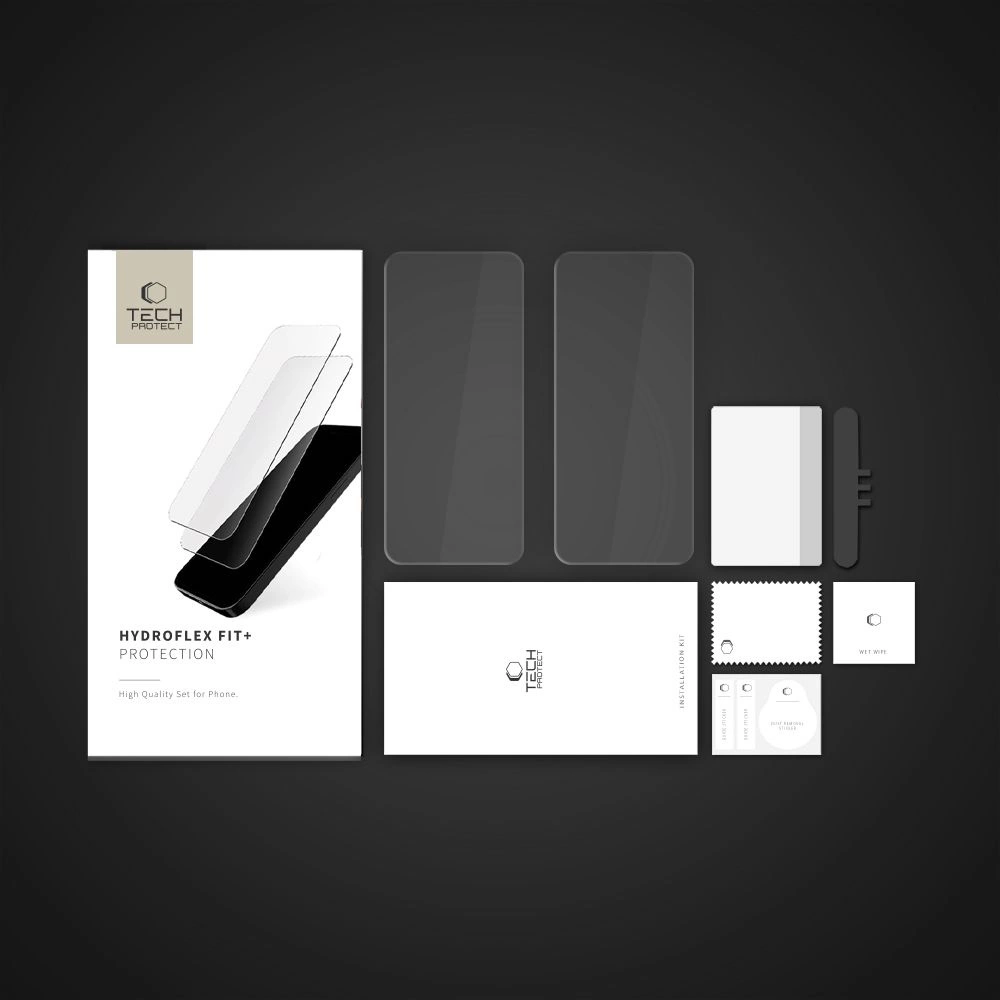 Tech-Protect Hydroflex Fit+2-Pack Hydrogel Film for Xiaomi Redmi Note 14 Pro 5G / 14 Pro+ 5G / Poco X7 5G - Transparenteng