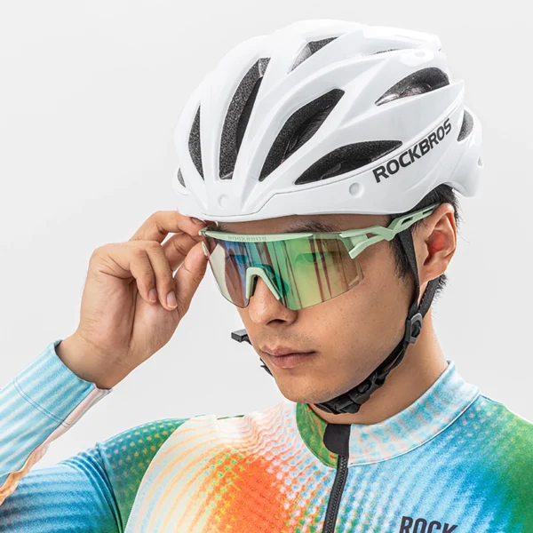 Rockbros Photochromic Cycling Glasses with UV Protection and Corrective Insert - Whiteeng