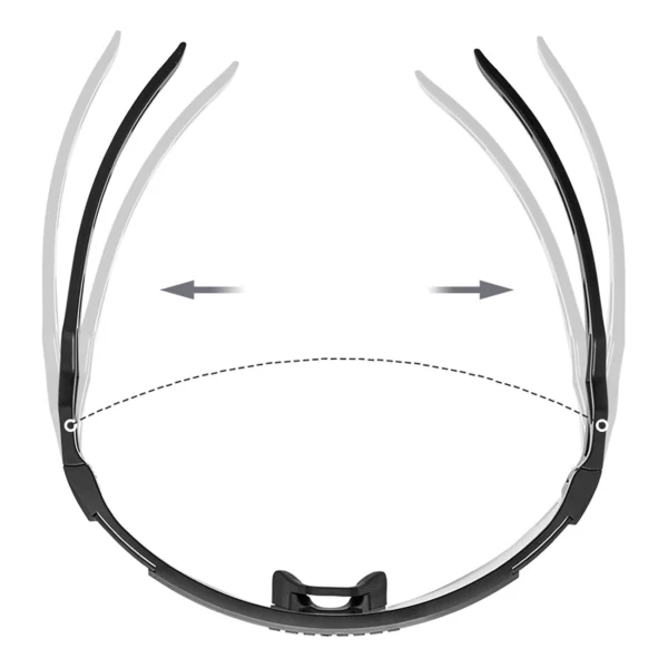 Rockbros Photochromic Cycling Glasses with UV Protection and Corrective Insert - Whiteeng