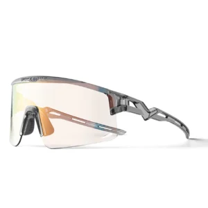 Rockbros Cycling Glasses Photochromic, with UV Protection and Corrective Insert - Transparent Blackeng