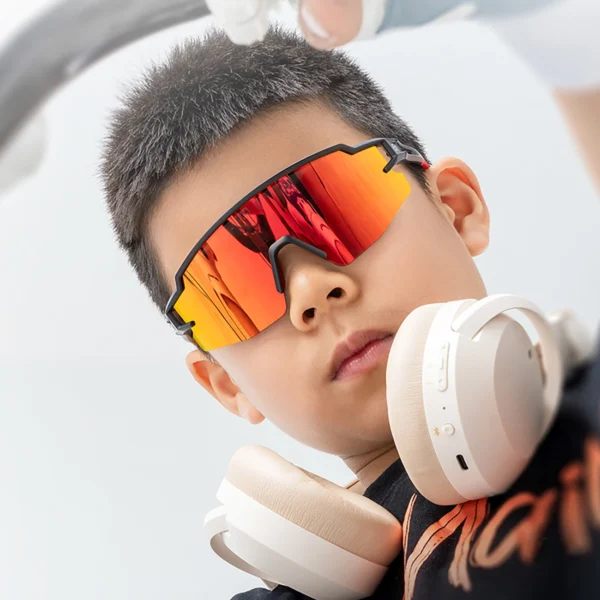 Rockbros Kids Cycling Glasses, Polarized, UV Protection, Blackeng