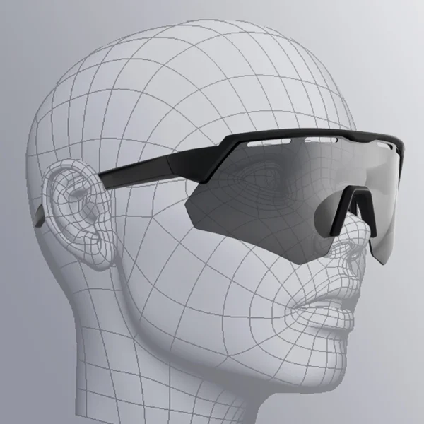 Rockbros Polarized Cycling Glasses with UV Protection and Corrective Insert - Grayeng