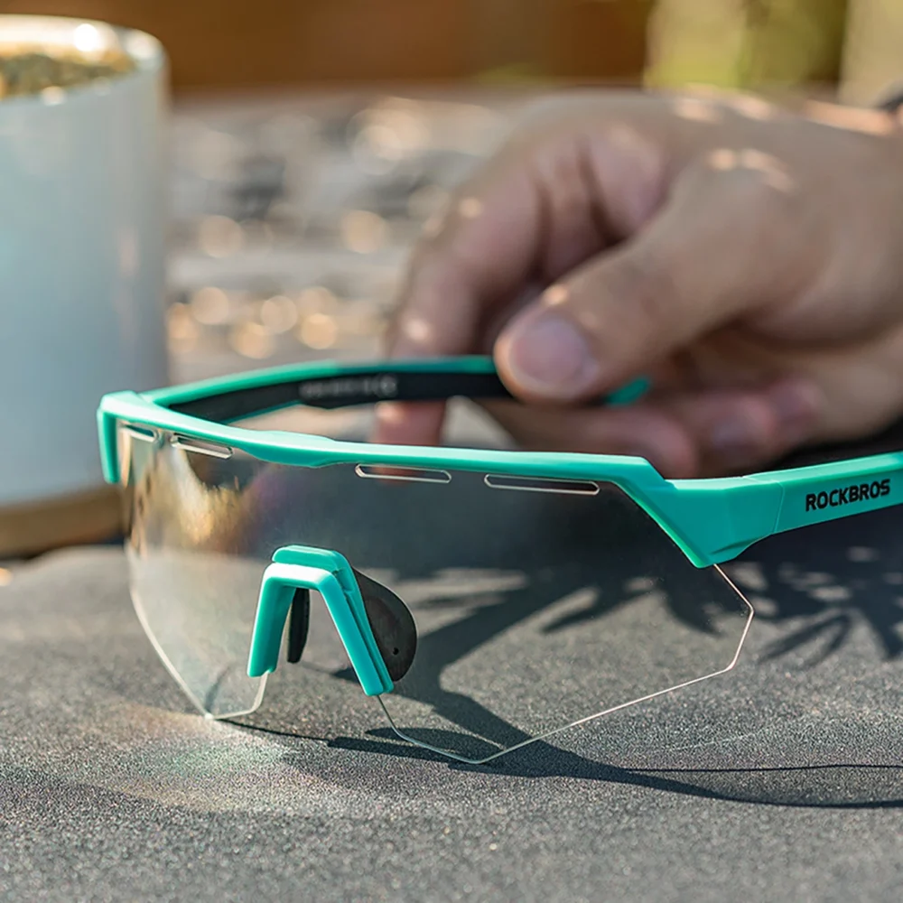 Rockbros Polarized Cycling Glasses with UV Protection and Corrective Insert - Grayeng