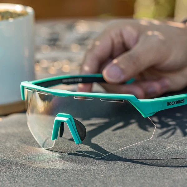 Rockbros Polarized Cycling Glasses with UV Protection and Corrective Insert - Grayeng