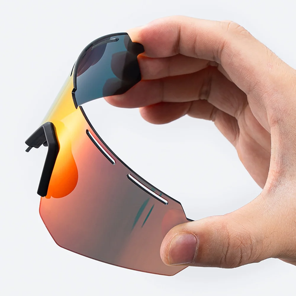 Rockbros Polarized Cycling Glasses with UV Protection and Corrective Insert - Grayeng