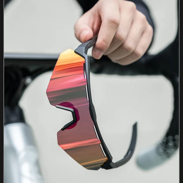 Rockbros Polarized Cycling Glasses with UV Protection and Corrective Insert - Grayeng