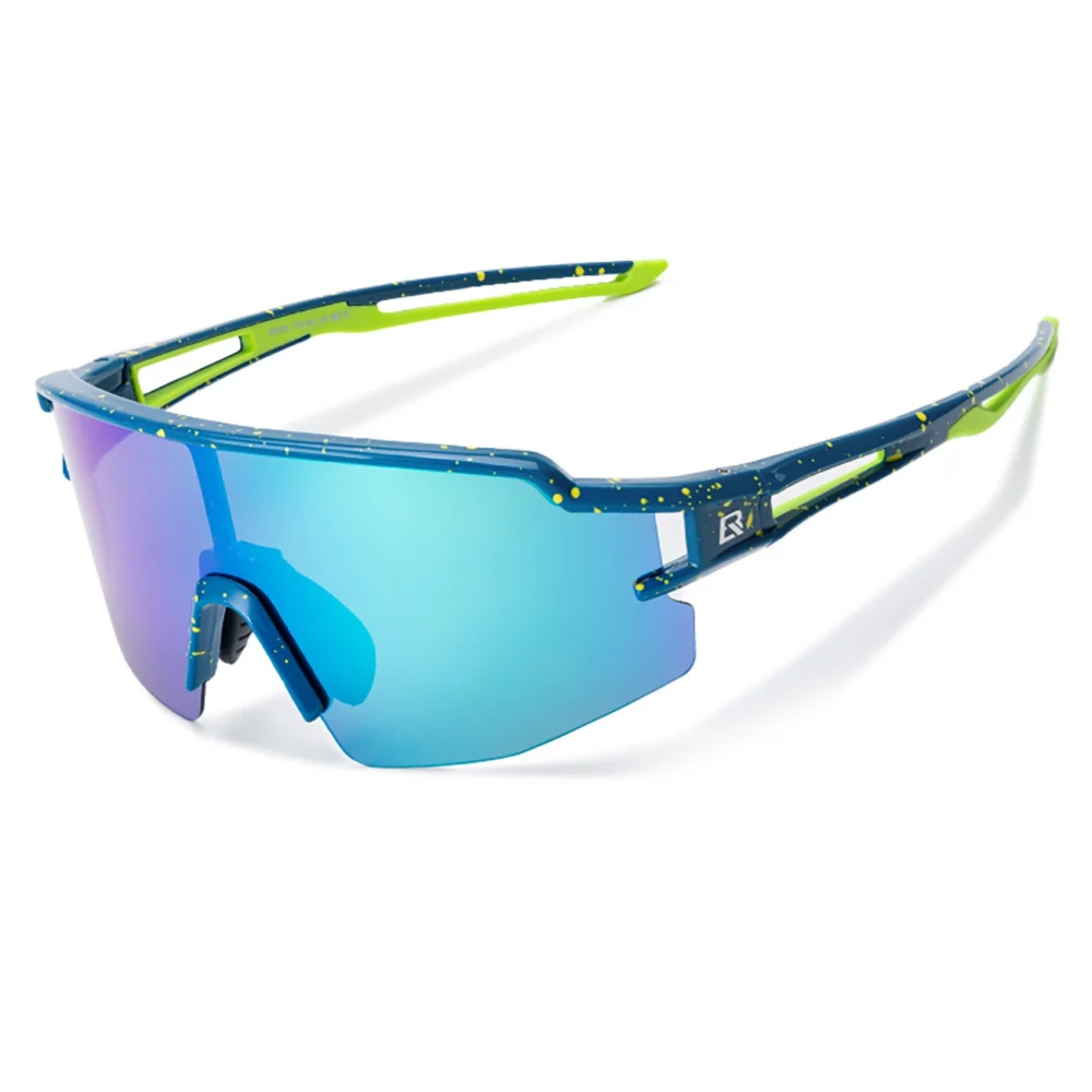 Rockbros Polarized Cycling Glasses with UV Protection and Corrective Insert Blue Lenses - Blueeng