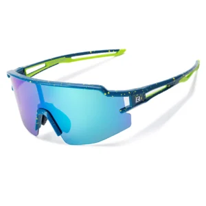 Rockbros Polarized Cycling Glasses with UV Protection and Corrective Insert Blue Lenses - Blueeng