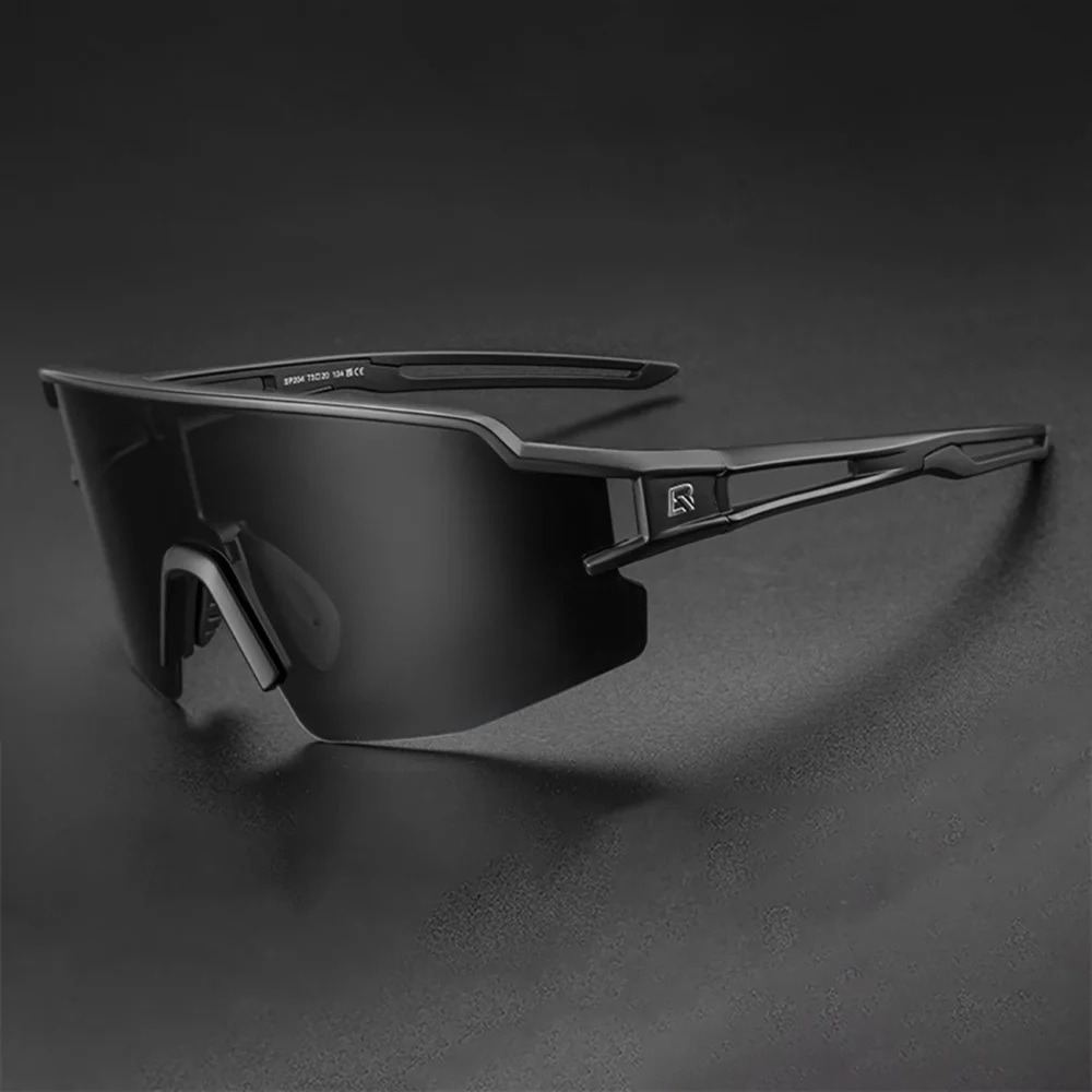 Rockbros Polarized Cycling Glasses with UV Protection and Corrective Insert 14120008006 Gray Lenses - Blackeng