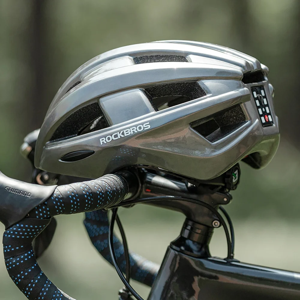 Rockbros Bike Helmet with Built-in Light - Pinkeng