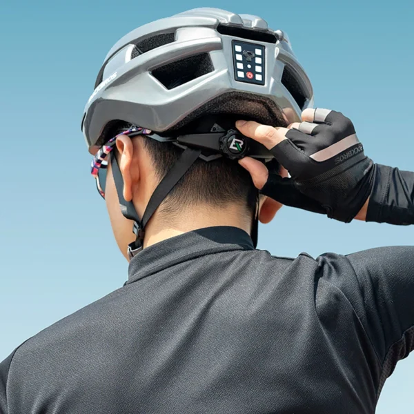 Rockbros Bike Helmet with Built-in Light - Pinkeng