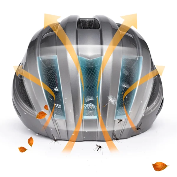 Rockbros Bike Helmet with Built-in Light - Pinkeng