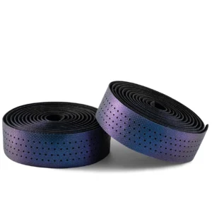 Rockbros Handlebar Tape Perforated Silicone with Chameleon Effect - Purpleeng