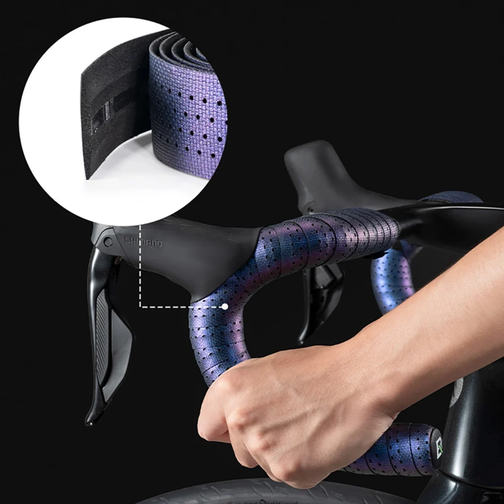 Rockbros Handlebar Tape Perforated Silicone - Blackeng