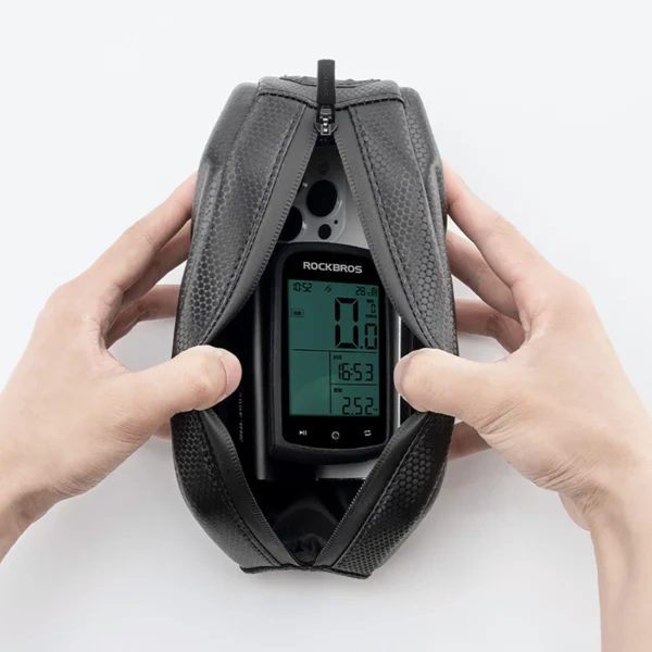 Rockbros Bike Bag, Rigid, Frame, Top Tube, 1.4l - Blackeng
