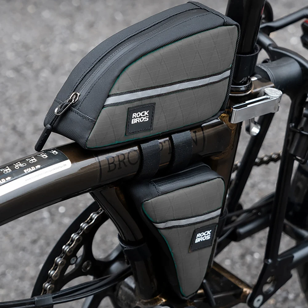 Rockbros Triangle Bike Frame Bag 0.8l - Browneng