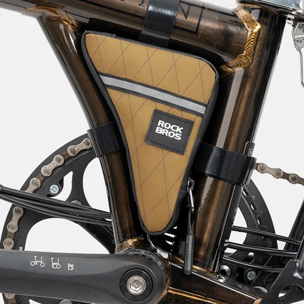 Rockbros Triangle Bike Frame Bag 0.3l - Browneng