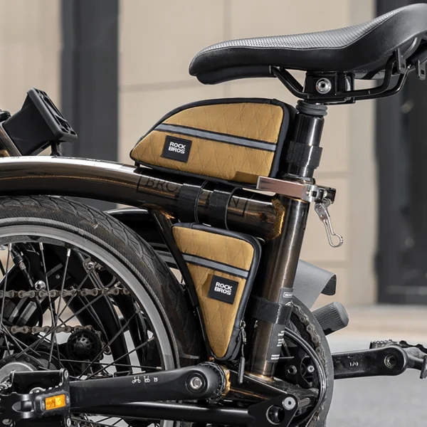 Rockbros Triangle Bike Frame Bag 0.3l - Browneng