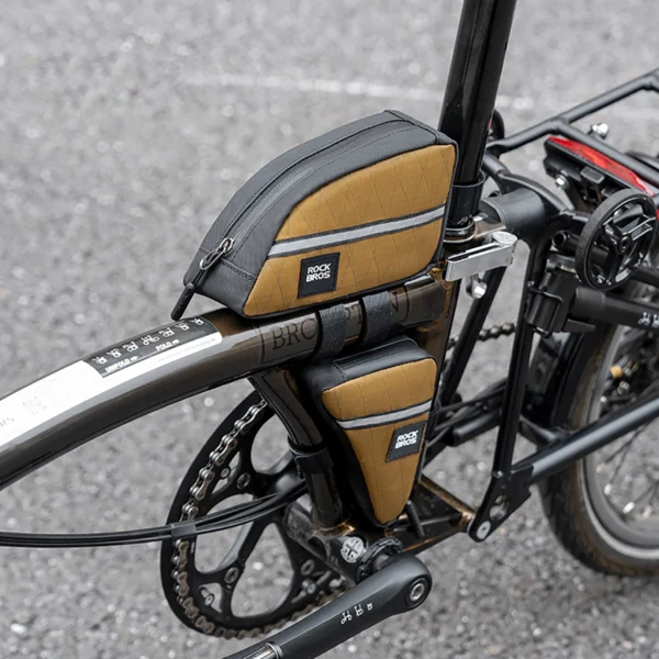 Rockbros Triangle Bike Frame Bag 0.3l - Browneng