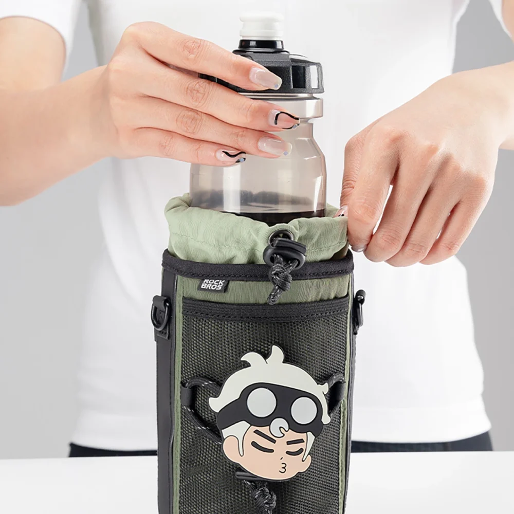 Rockbros Travel Bottle Bag with Shoulder Strap 1l - Greeneng