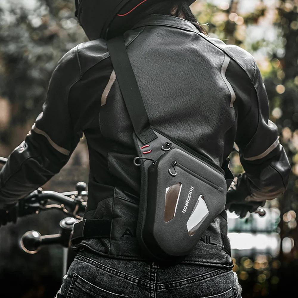 Rockbros Motorcycle Bag for Leg, Thigh, Waist, Shoulder - Blackeng