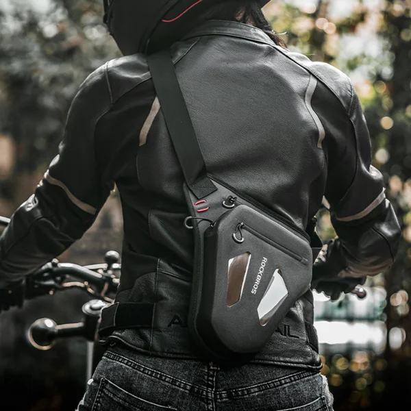 Rockbros Motorcycle Bag for Leg, Thigh, Waist, Shoulder - Blackeng