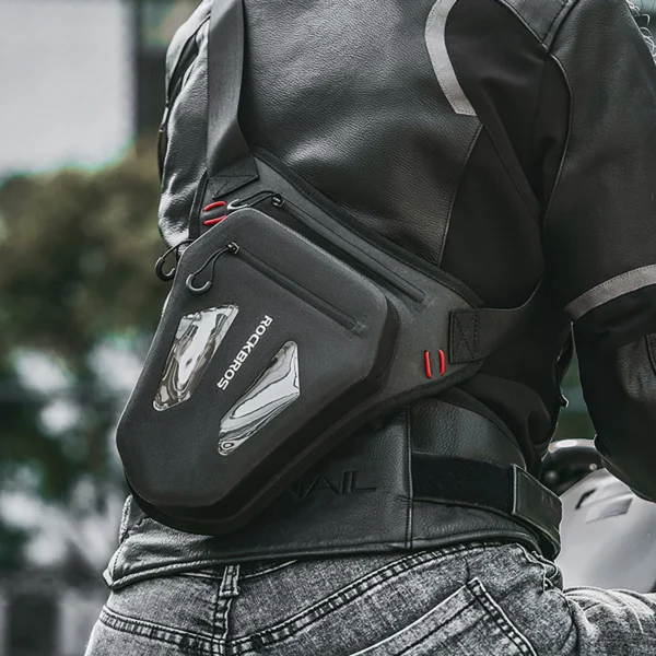 Rockbros Motorcycle Bag for Leg, Thigh, Waist, Shoulder - Blackeng