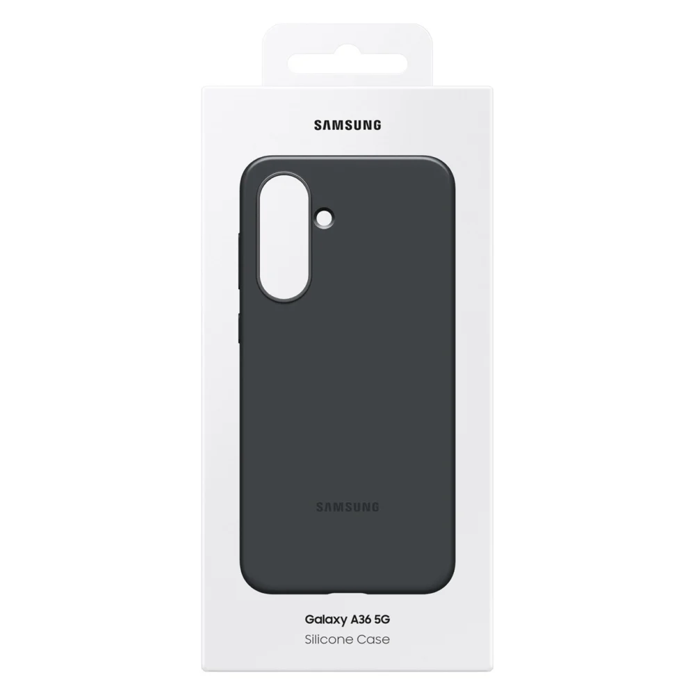 Samsung Rugged Silicone Case EF-RA366CBEGWW for Samsung Galaxy A36 5G - Blackeng