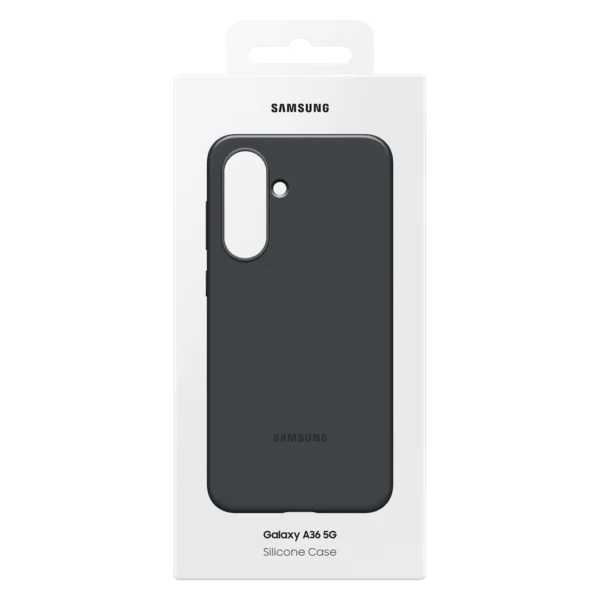 Samsung Rugged Silicone Case EF-RA366CBEGWW for Samsung Galaxy A36 5G - Blackeng