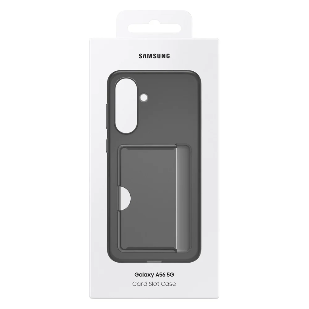 Samsung Card Slot Case EF-OA566TBEGWW with card pocket for Samsung Galaxy A56 5G - blackeng
