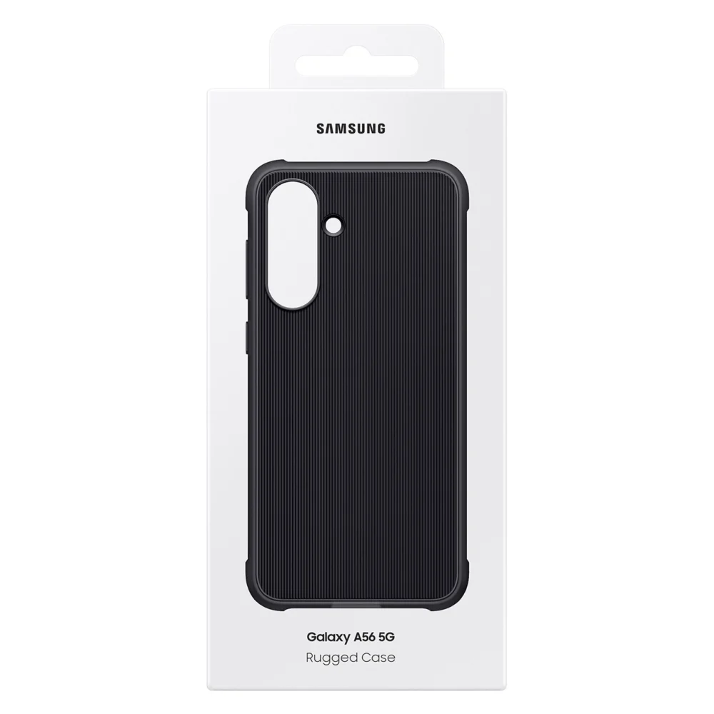 Samsung Rugged Silicone Case EF-RA566CBEGWW for Samsung Galaxy A56 5G - Blackeng