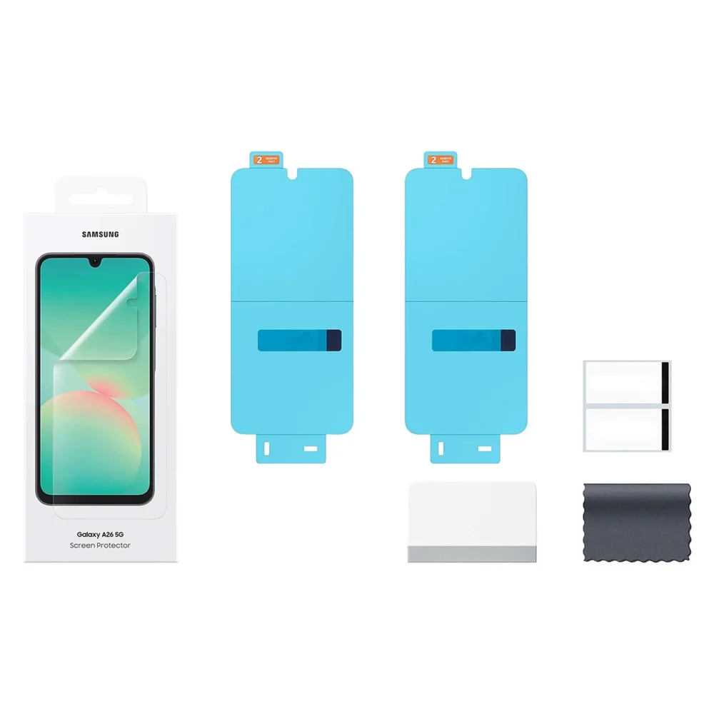 Samsung Screen Protector EF-UA266CTEGWW protective film for the Samsung Galaxy A26 5G screeneng