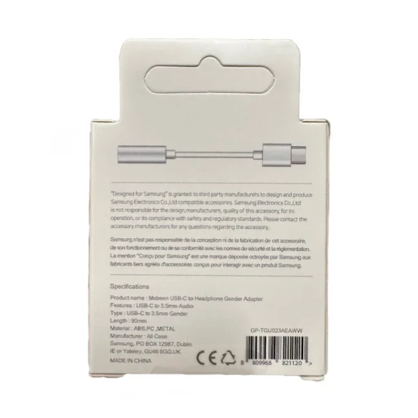 Samsung GP-TGU023AE DAC USB-C to 3.5mm mini jack adapter - whiteeng