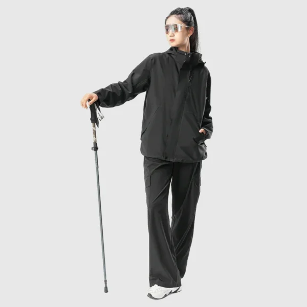 Qunature Nordic Walking Trekking Pole Aluminum 110 - 130 cm 1 pc. - Browneng