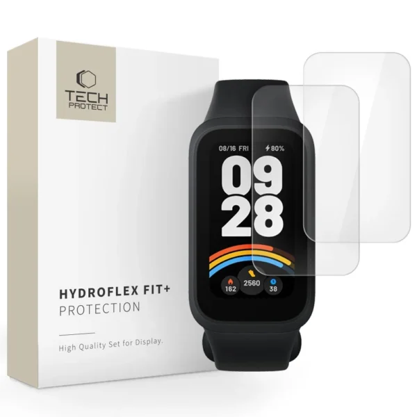 Tech-Protect Hydroflex Fit+ 2-Pack Hydrogel Film for Xiaomi Smart Band 9 Active - Transparenteng