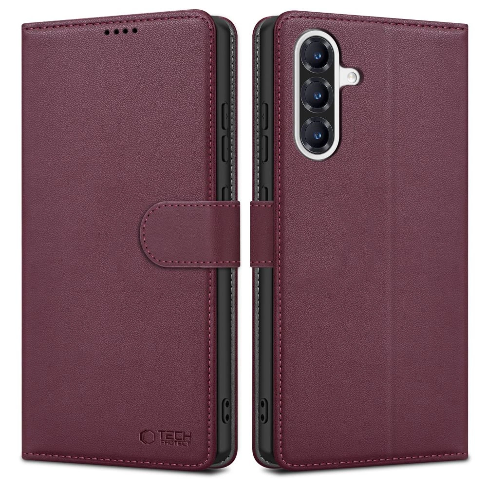 Tech-Protect Wallet Case for Samsung Galaxy A36 5G - Burgundyeng