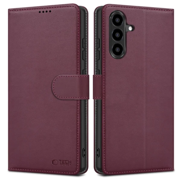 Tech-Protect Wallet Case for Samsung Galaxy A56 5G - Burgundyeng