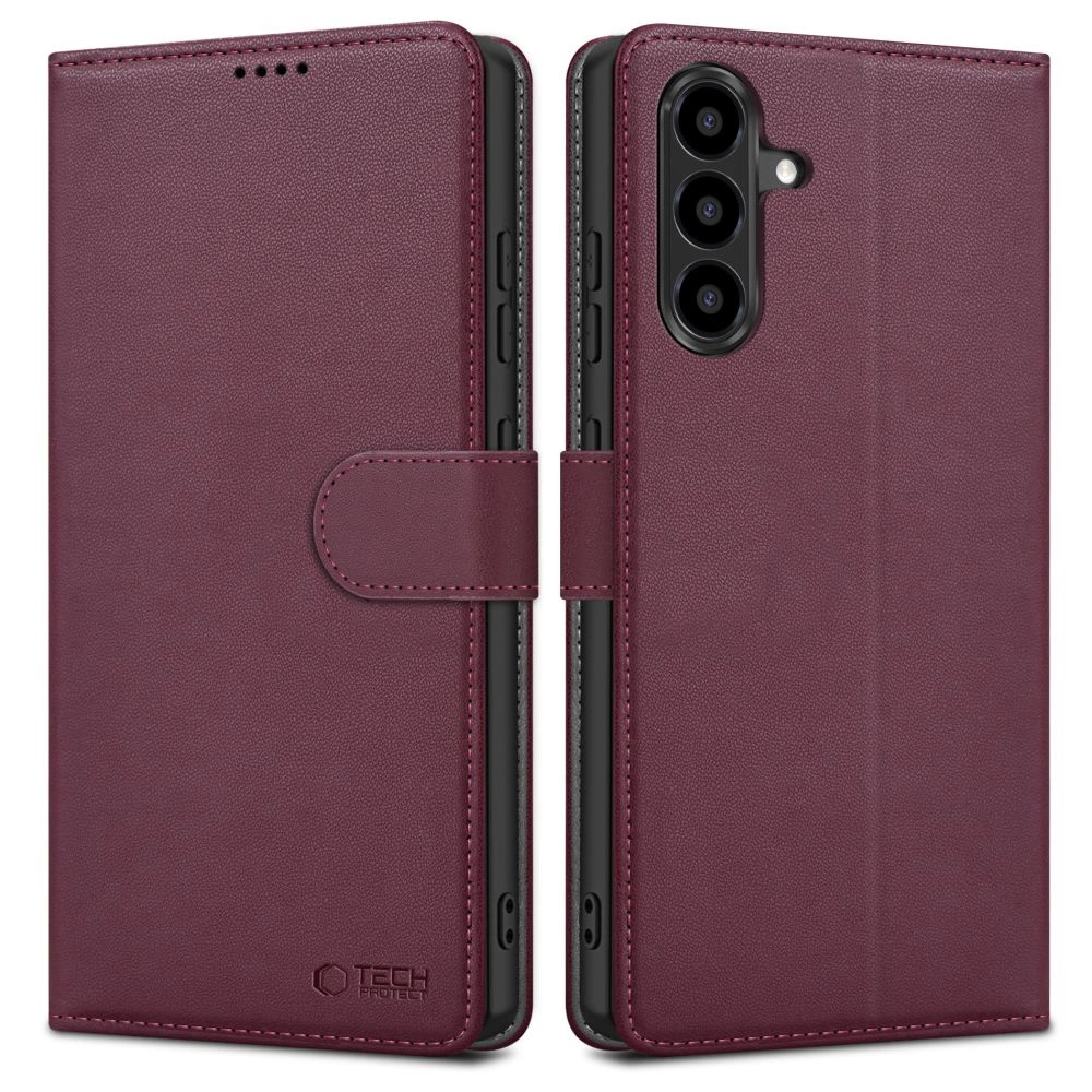 Tech-Protect Wallet Case for Samsung Galaxy A56 5G - Burgundyeng