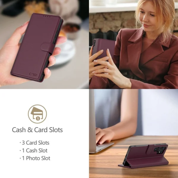 Tech-Protect Wallet Case for Xiaomi Redmi Note 14 Pro 5G / 14 Pro+ 5G / Poco X7 5G - Matte Blackeng