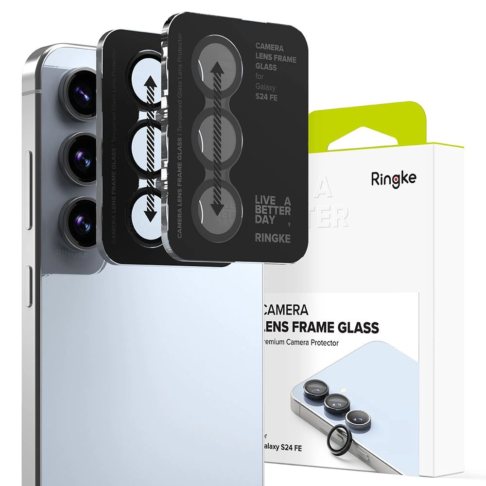 Ringke Camera Frame Protector 2-pack for Samsung Galaxy S24 FE - Blackeng