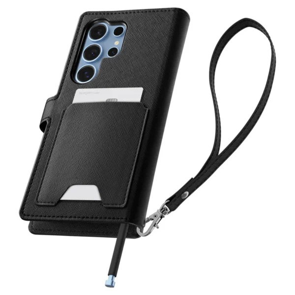 Spigen Wallet "S" Case for Samsung Galaxy S25 Ultra - Blackeng