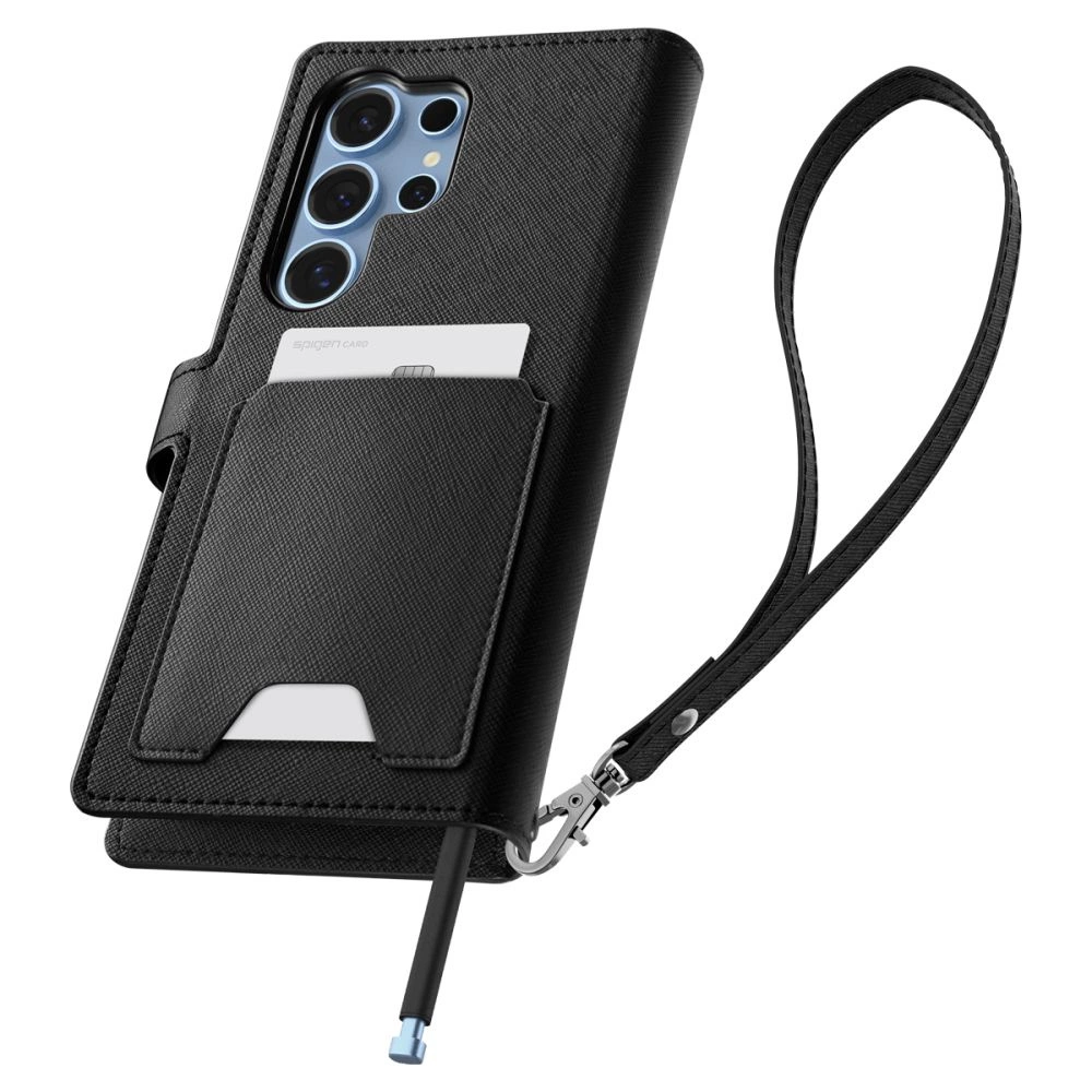 Spigen Wallet "S" Case for Samsung Galaxy S25 Ultra - Blackeng